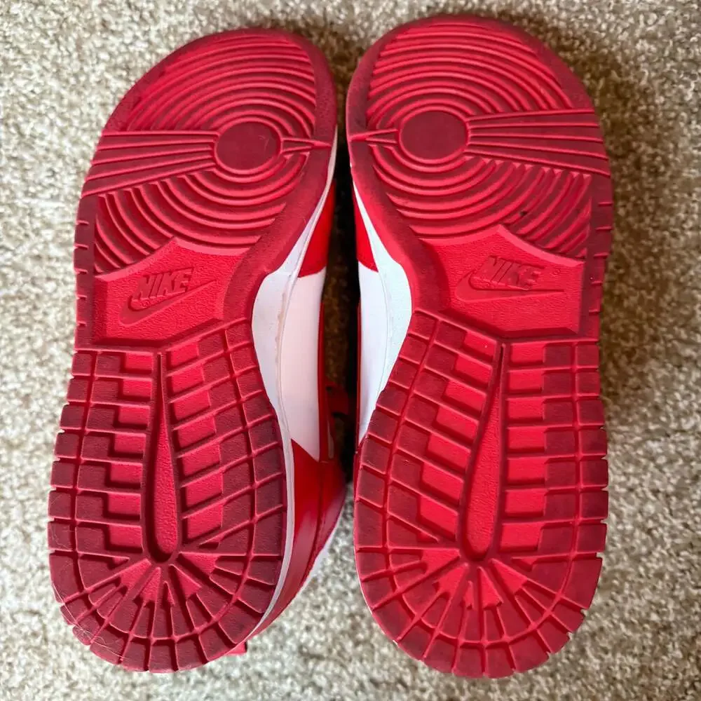 Nike Dunk High Championship University Red/White Men's Lightly Used Size 10 - Picture 3 of 3
